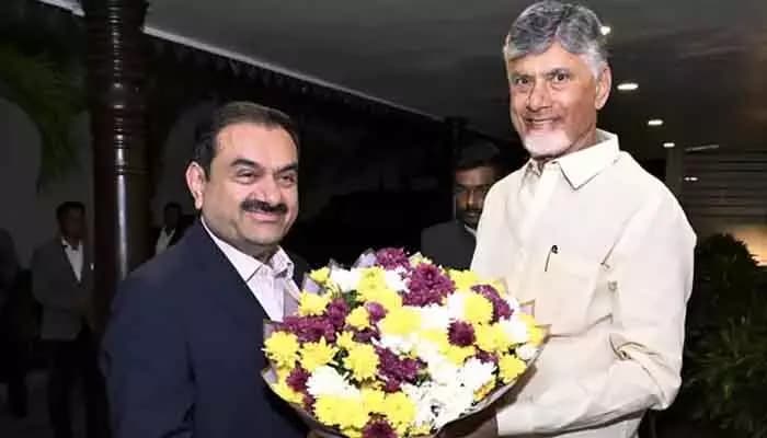 సీఎం చంద్రబాబు, లోకేశ్‌ ను కలిసిన గౌతమ్ అదానీ