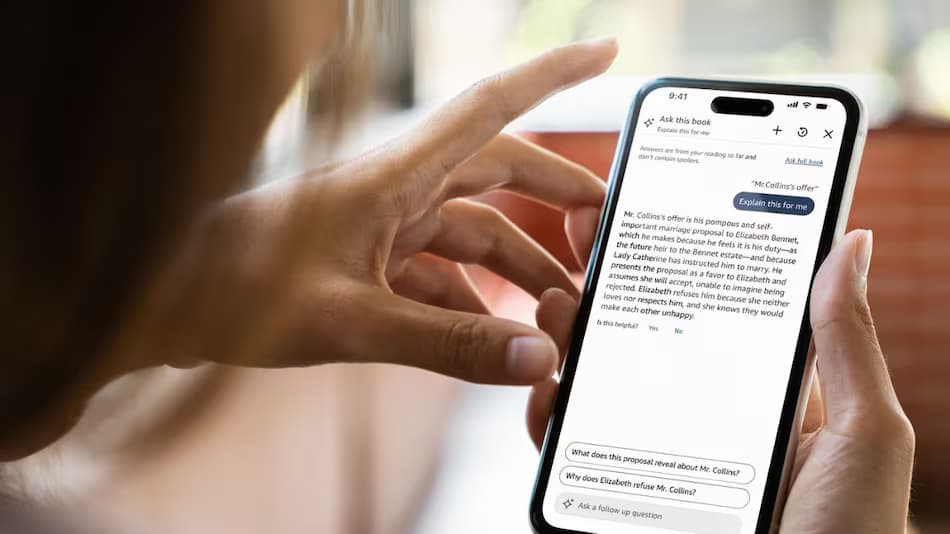 కిండిల్ యాప్‌లో ఏఐ అప్‌డేట్‌… ఆస్క్ దిస్ బుక్ ఫీచర్ ప్రారంభం