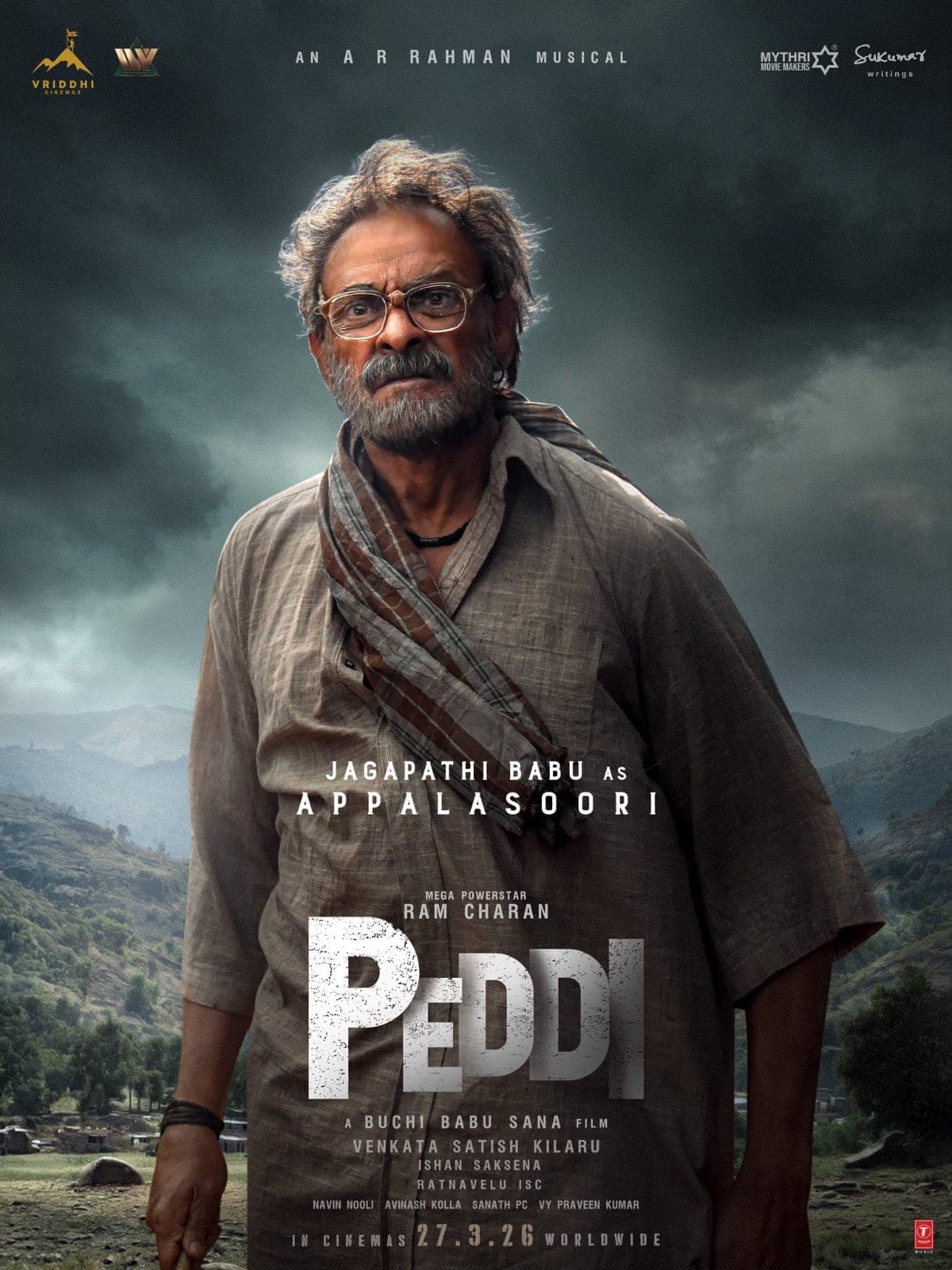 పెద్దిలో ‘అప్పలసూరి’గా జగపతి బాబు.. క్యారెక్టర్ పోస్టర్ విడుదల!