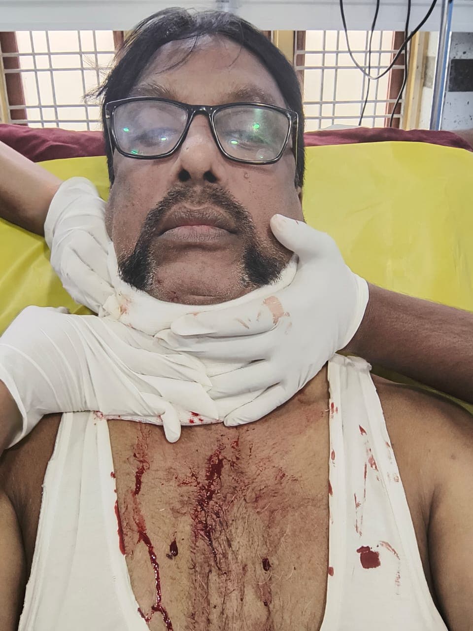 చైనా మాంజా తో తీవ్రంగా గాయపడిన ఏఎస్ఐ నాగరాజు… పరిస్థితి నిలకడగా