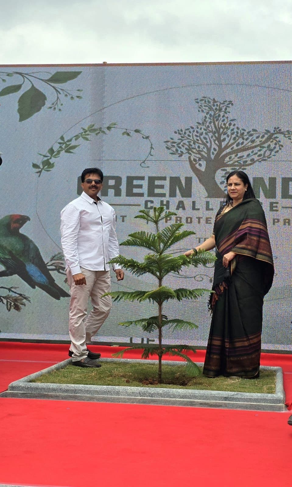 గ్రీన్ ఇండియా ఛాలెంజ్ లో అశ్విని పునీత్ రాజ్ కుమార్ 