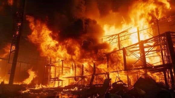 భూపాలపల్లి, సింగరేణి గనిలో అగ్నిప్రమాదం