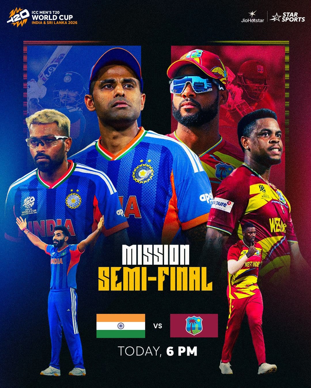 టీ 20 వరల్డ్ కప్ 2026:ఈరోజు రెండు కీలక మ్యాచ్‌లు..