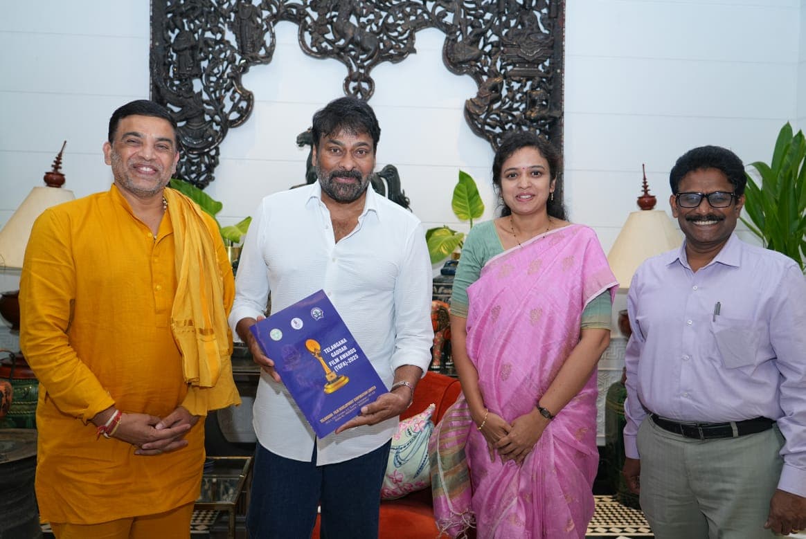 గద్దర్ అవార్డ్స్ కార్యక్రమానికి చిరంజీవిని ఆహ్వానించిన దిల్ రాజు