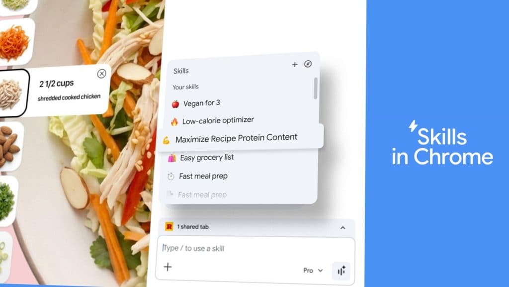 క్రోమ్‌లో కొత్త 'స్కిల్స్' ఫీచర్‌ను  ప్రవేశ పెట్టిన గూగుల్