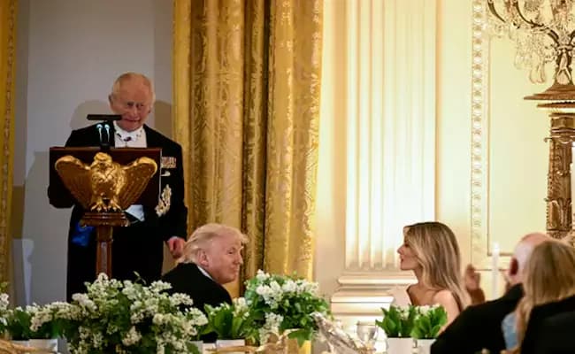 మేం లేకుంటే మీరు ఫ్రెంచ్‌ మాట్లాడాల్సి వచ్చేది: ట్రంప్‌నకు బ్రిటన్ రాజు కౌంటర్‌