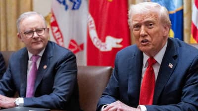 ఆస్ట్రేలియా రాయబారి కెవిన్ రడ్పై ట్రంప్ పదునైన వ్యాఖ్యలు: కెమెరాలో బంధించిన దృశ్యాలు