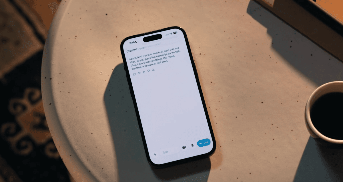 ఓపెన్ఎఐ చాట్జీపీటి అడ్వాన్స్డ్ వాయిస్ మోడ్ను నేరుగా చాట్ ఇంటర్ఫేస్లో సమీకరించింది
