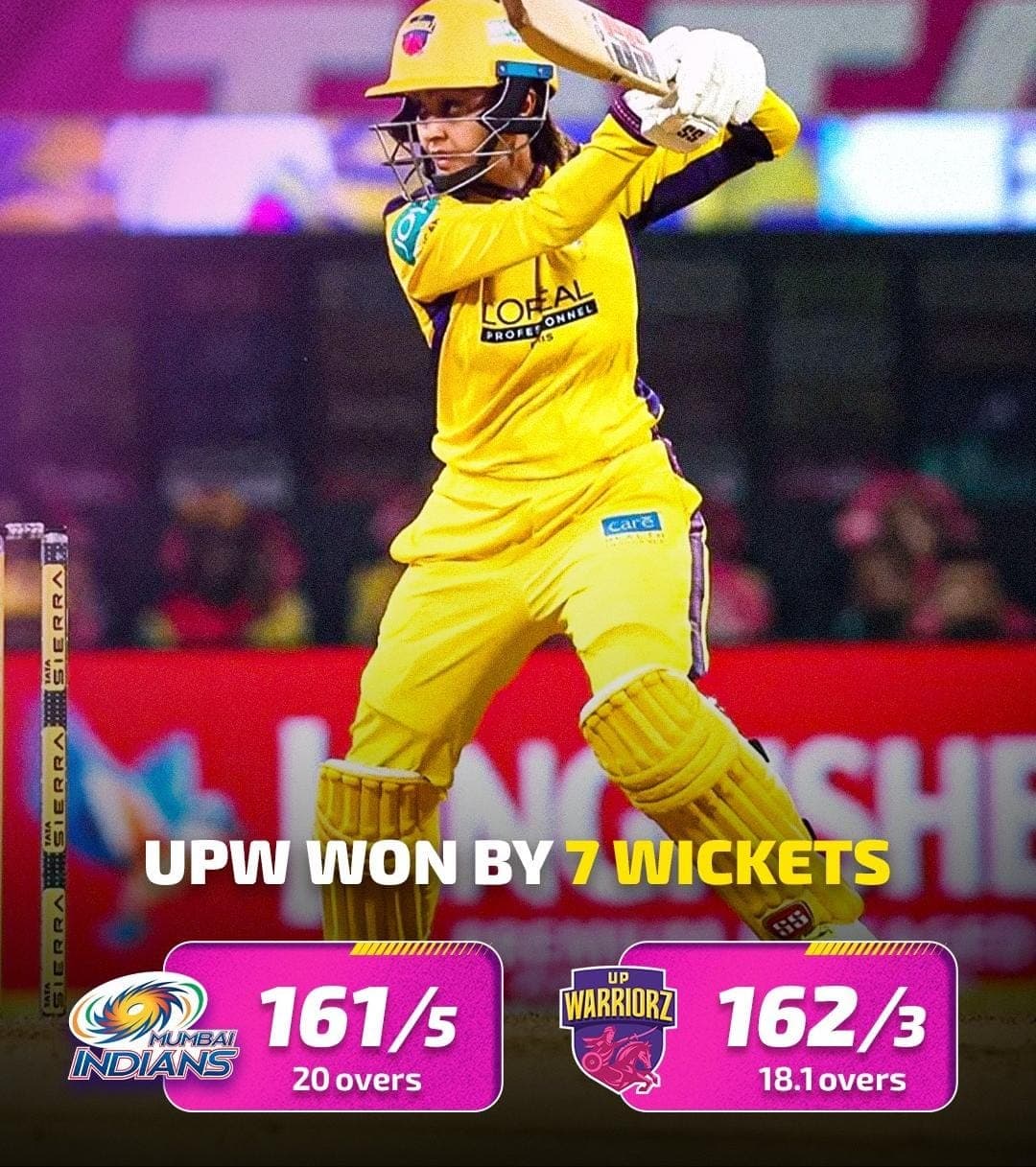 WPL 2026: ముంబై ఇండియన్స్కు షాకిచ్చిన యూపీ వారియర్స్..
