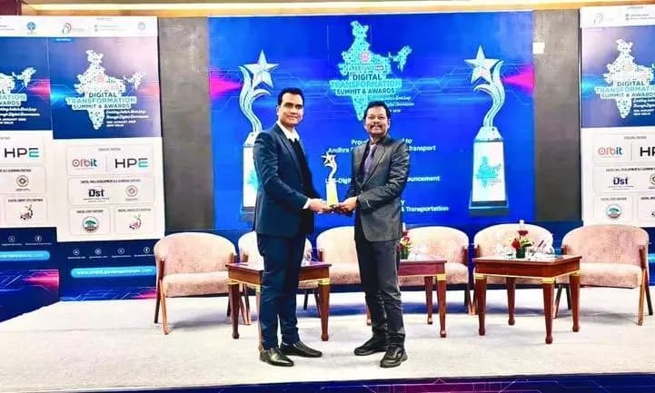 ఏపీఎస్ ఆర్టీసీకి డిజిటల్ ట్రాన్స్ఫర్మేషన్లో జాతీయ అవార్డు