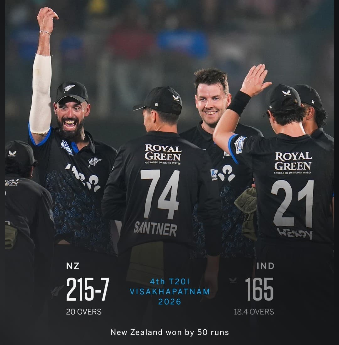 ఇండియా vs న్యూజిలాండ్ 4వ టి20 లో న్యూజిలాండ్ విజయం