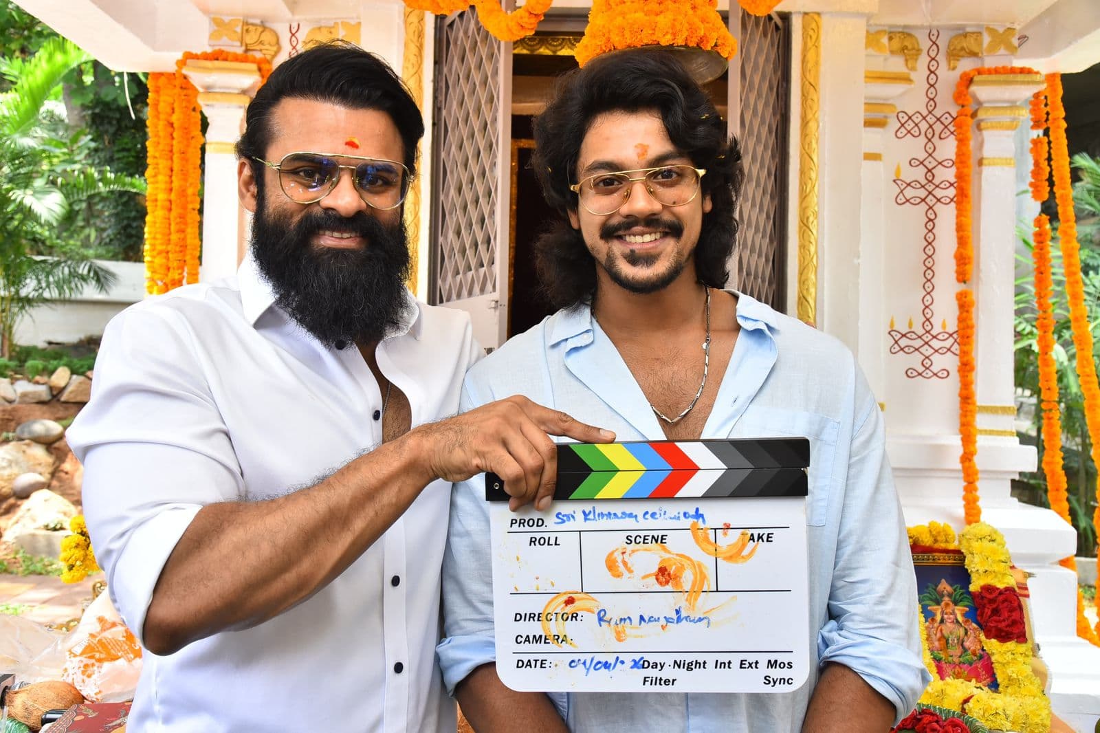 మేఘాంశ్ శ్రీహరి హీరోగా ‘ఆస్మాన్’ ప్రారంభం.. పూజా కార్యక్రమాలతో ఘనంగా లాంచ్