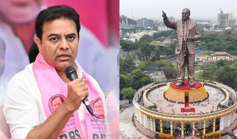 అంబేద్కర్కు కేటీఆర్ నివాళులు